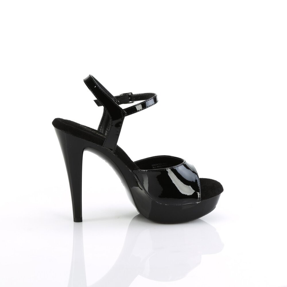 Fabulicious Cocktail 509 Black Platform Heels - Picture 4 of 4